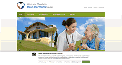 Desktop Screenshot of haus-harmonie.com